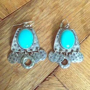 Blue Waterfall Earrings